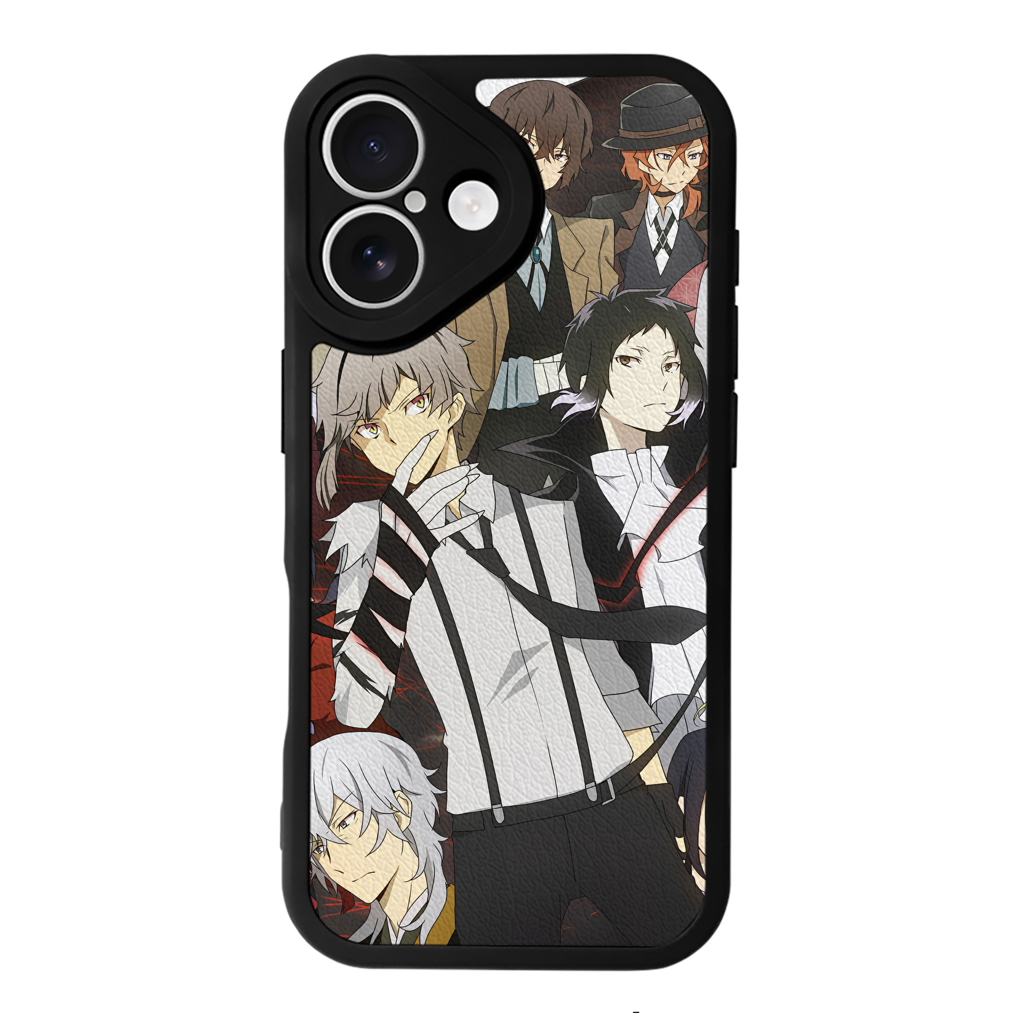 （画像用） 文豪ストレイドッグス Bungo Stray Dogs 【iPhone 16シリーズ対応】シリコンスマホケース（レザー調） 材質：シリコン